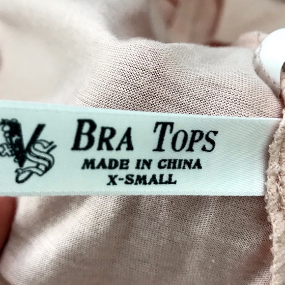 Bra Tops Millennial pink embellished halter top XS - Picture 6 of 8